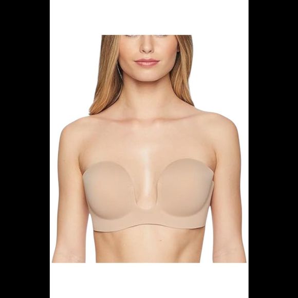 Fashion Forms Women's Voluptuous U Plunge Backless Strapless Bra Nude - - Picture 1 of 2